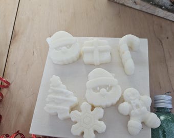 Festive Soy Wax Melts - Christmas Holiday Shapes, Stocking Stuffer