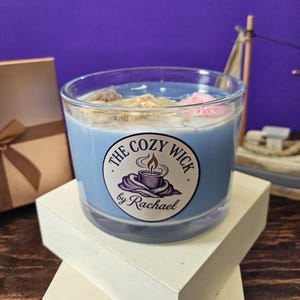 Ocean Shell Gel Candle, Beach House Decor, Summer Coastal Candle, Nautical Candle Gift, Seashell Soy Candle for Her