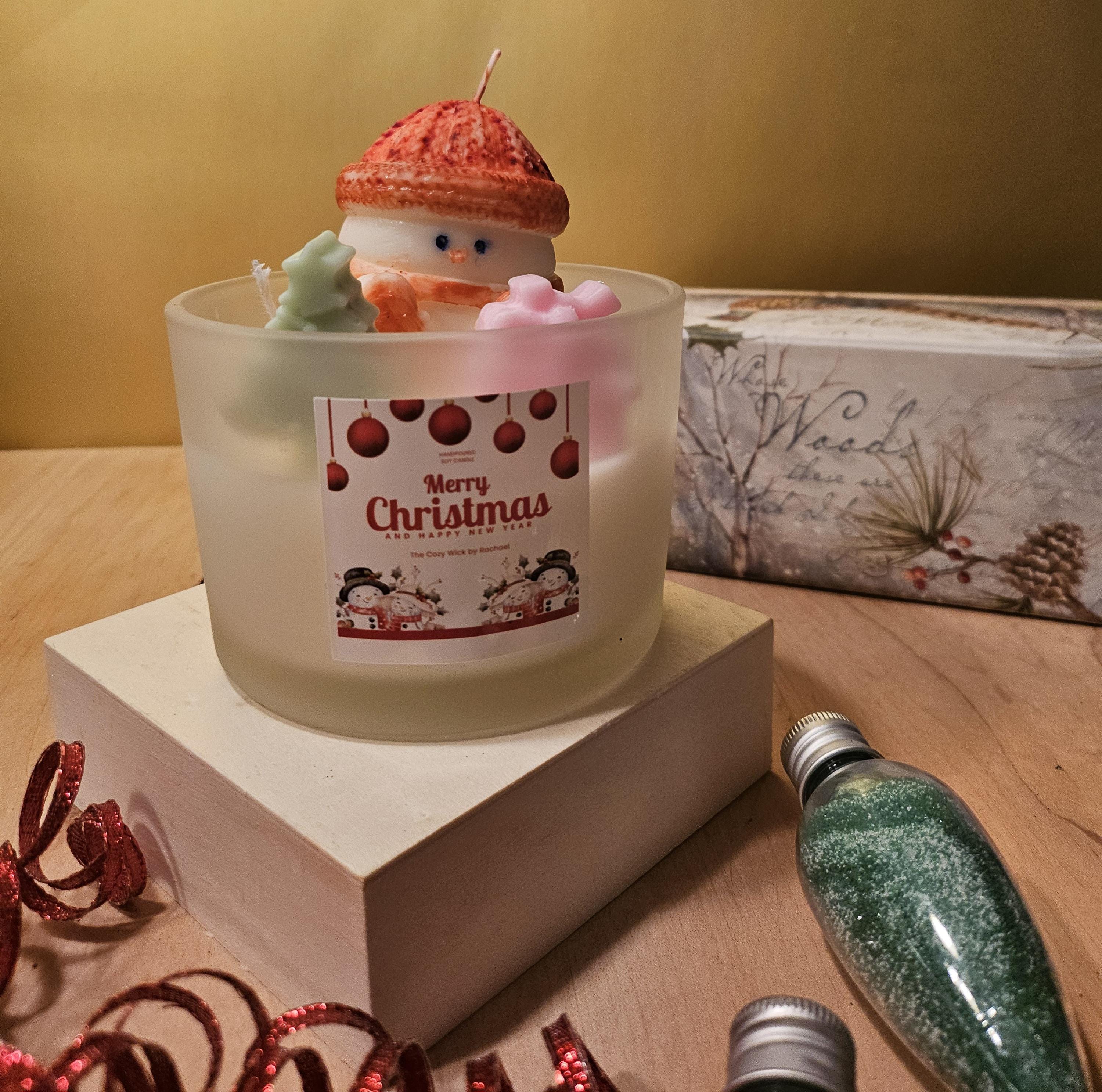 Bougie bonhomme de neige - Cocoon Home