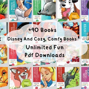 Mega Kolorowanka Pakiet | Ponad 90 Cyfrowych Książek Inspirowanych Disneyem | Dzieci i Dorośli Wydrukuj PDF | Natychmiastowy Pobieralny Pakiet Kolorowanek