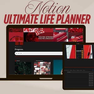 2025 Notion Life Planner Template, All In One Notion Dashboard, That Girl Aesthetic Notion Template, Minimal Personal Planner, ADHD Notion