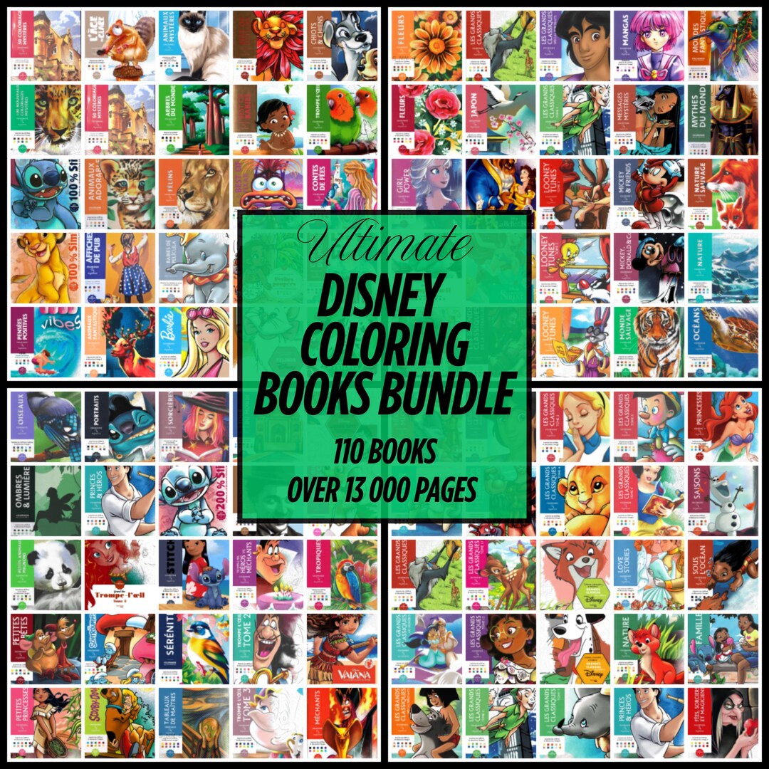 Ultimate Disney Coloring Books Bundle by Numbers Mystery, Coco Wayoo ...