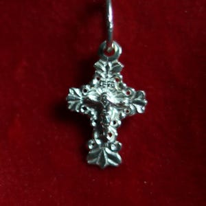 Sterling Silver Orthodox Cross Pendant 1.5cm, 0.61 g Detailed Eastern Crucifix, Christian Gift, Orthodox necklace, Orthodox pendant
