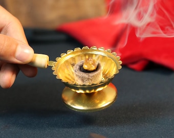 Orthodox Incense Set – Metal Censer, 60g Natural Resin Incense, Charcoal Tablets, Prayer Burner for Home Altar or Church Use