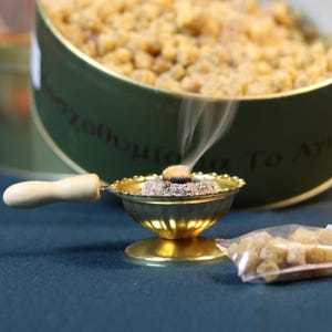 Orthodox Incense Set – Metal Censer, 60g Natural Resin Incense, Charcoal Tablets, Prayer Burner for Home Altar or Church Use