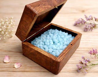 Wooden Incense Box 3.9x3.1x2 in., Orthodox Church Incense Holder