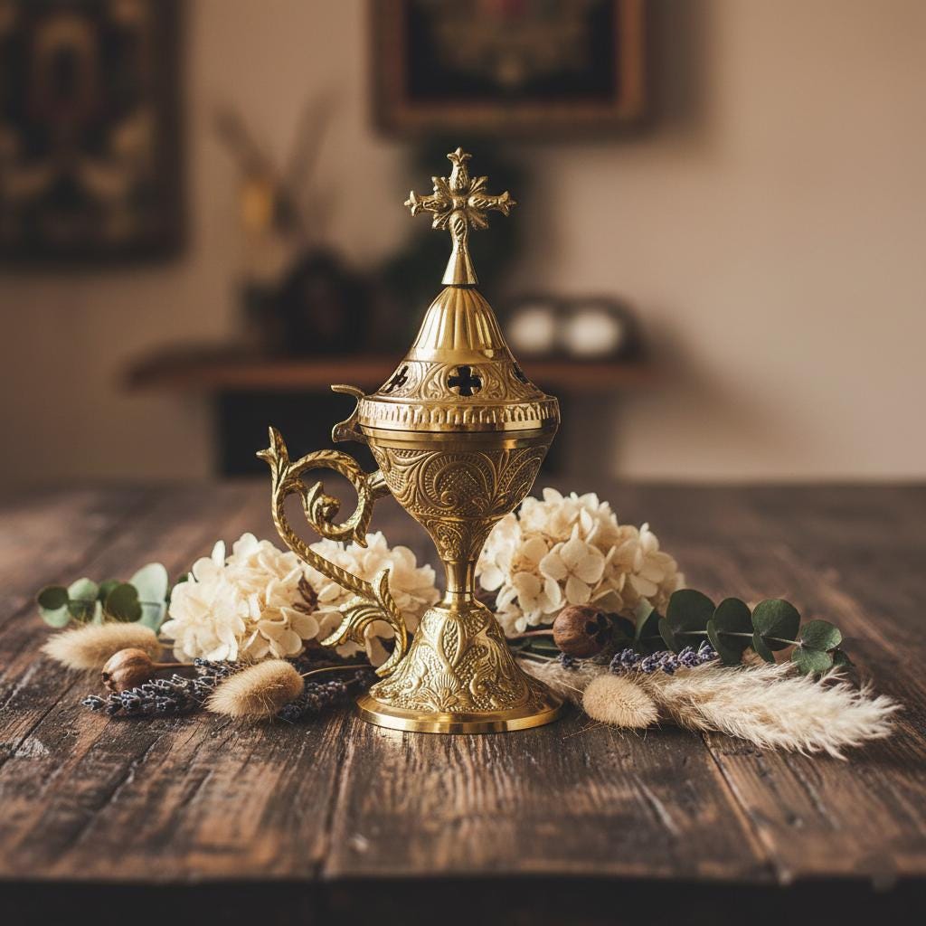 Catholic incense burner - Etsy 日本