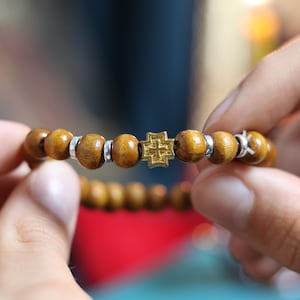 Orthodox Wooden Prayer Bracelet, Orthodox rosary, Orthodox rope, Prayer rope, Orthodox bracelet,  Komboskini, Christian bracelet