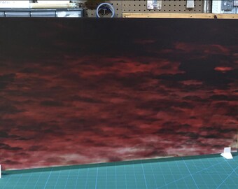 Dead Sky 30" x 16" Backdrop for Action Figure Display