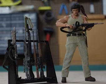 1:12 Scale Action Figure Rifle Rack - GI Joe Classified - NO Figures