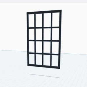 1:12 Multi-Pane Window .stl file