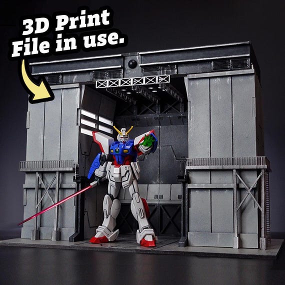 ☆ Diorama Hanger LB Ver.2 1/144 Scale Gundam Hangar Diorama .stl Files - Etsy