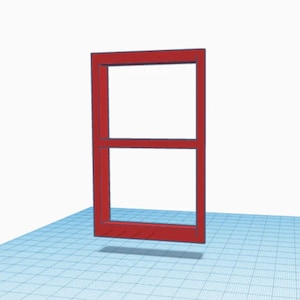 1:12 Scale Two-Pane Window .stl file
