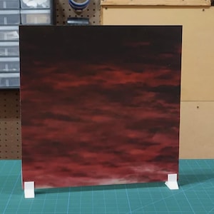 IKEA Detolf &quot;Dead Sky&quot; 14&quot; x 14&quot; Action Figure Backdrop