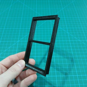 1:12 Scale Two-Pane 3D Printed Windows For Miniatures, Dioramas, Scale Models