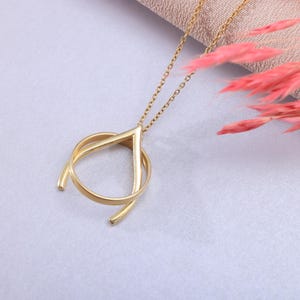 14K GOLD Wishbone, Ring Holder Necklace For Spiritual Rings-  Ring Keeper - Wedding Ring Holder Pendant - Dainty Jewelry Gift For Nurse