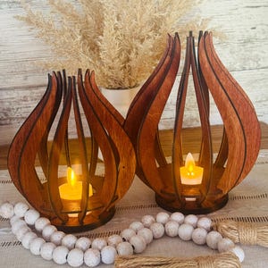 Candle holder handmade Rustic tea light wood candle holder Natural wood candle holder Wedding center piece Anniversary wood gift Unique