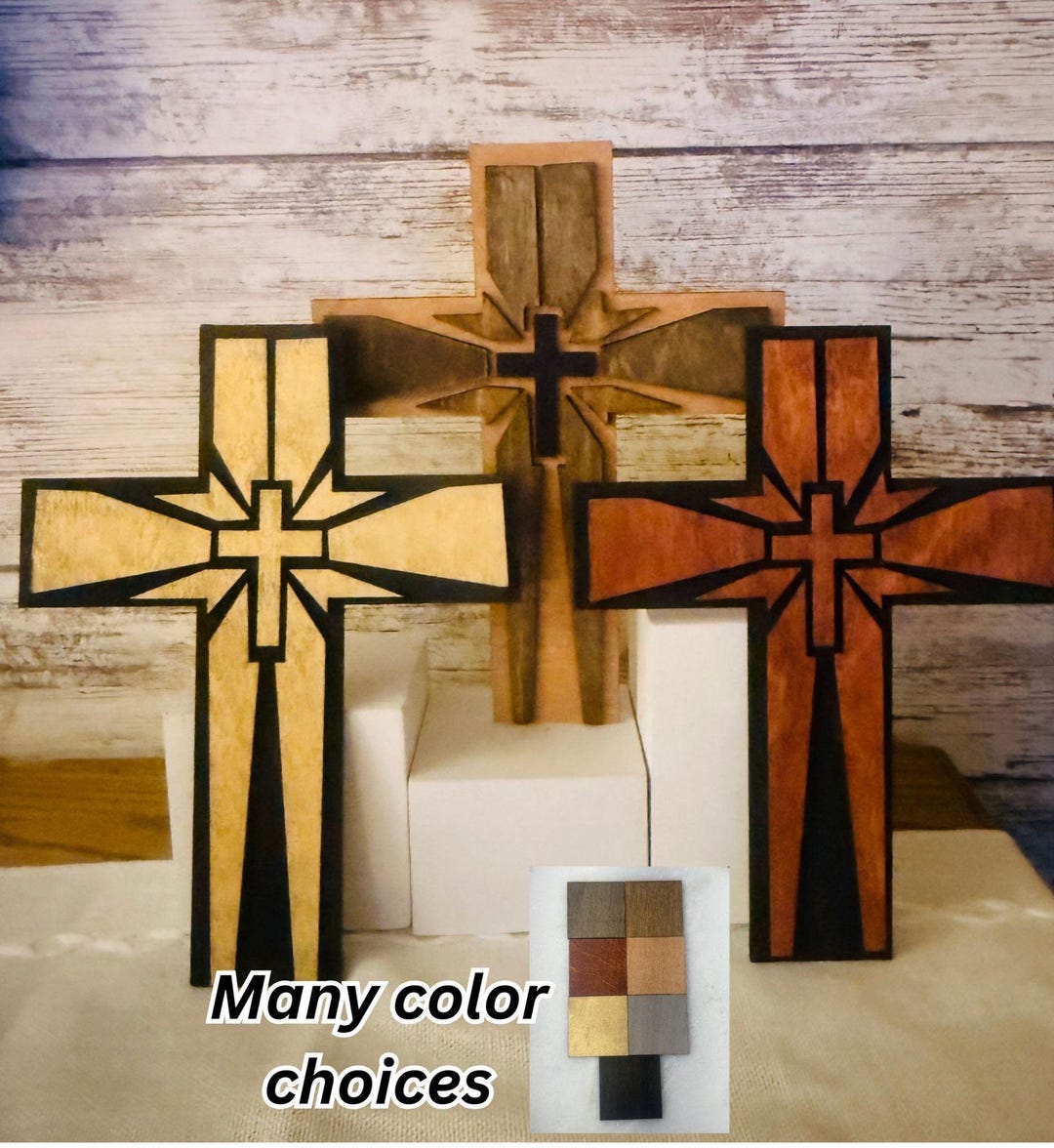 Layered Wood Cross Custom Made, Personalized Engraving Available ...