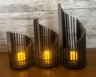 Rustic Wooden Tealight Holder  Custom Candle Holder  Personalized Anniversary Gift  Handmade Wedding Centerpiece  Eco-Friendly Rustic Decor