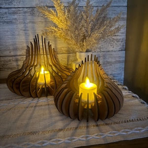 Candle holder handmade Rustic tea light wood candle holder Natural wood candle holder Wedding center piece Anniversary wood gift Unique