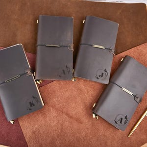 100% echtes Leder Travel Journal TN Cover Set, personalisiertes nachfüllbares Leder Journal, handgemachtes Vintage Journal, Planer Organizer