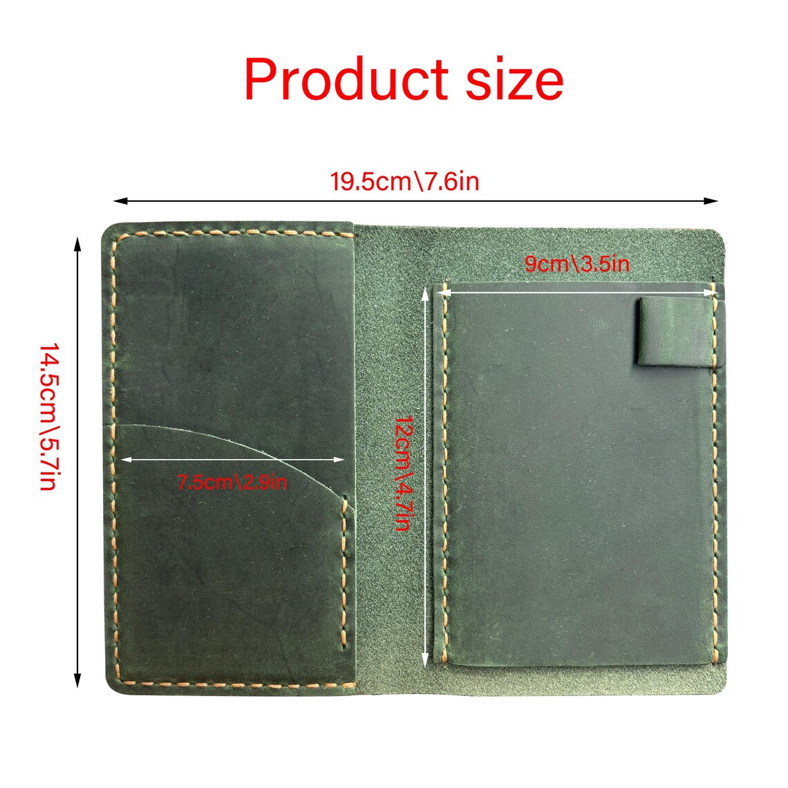 Personalized Crazy Horse Leather Mini Notepad Cover (3.5x5.5 Inch) - Etsy