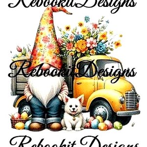 100 Aquarell Osterzwerge Clipart Bundle: Frühling PNGs für Sublimation (Transparenter digitaler Download)