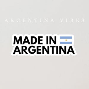 Argentina Fan Kiss-Cut Stickers, Aergentina Computer Sticker, Made in Argentina Sticker, Flag Decal, South American Football Accessory