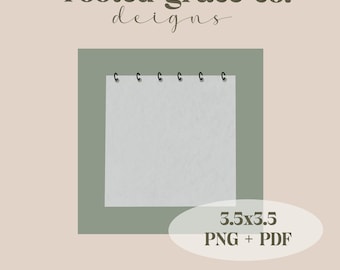 Sticky Notepad Digital File | Printable Sticky Notes PDF | Instant Download for DIY Notepads | Customizable To-Do  | Cute & Functional