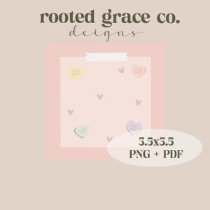 Sticky Notepad Digital File | Printable Sticky Notes PDF | Instant Download for DIY Notepads | Customizable To-Do  | Cute & Functional