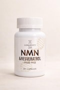 NMN 500mg + Resveratrol 600mg – 60 Vegan Capsules – Lab Tested Supplement – High Purity Formula product logo