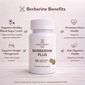 Ashwagandha Extra Strength + Berberine Plus Duo Pack | Vegan | Lab Tested | Longevity Supplement | 60 Caps Each | Energy & Balance image 4