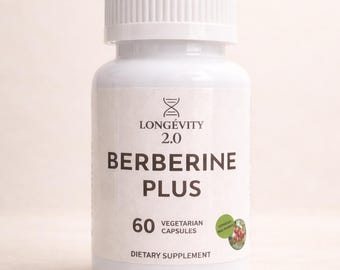 Capsule di Berberina HCL 500 mg – Berberina HCL ad alta concentrazione – Vegana e testata in laboratorio – Integratore per il benessere quotidiano – Longevità 2.0