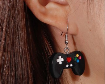 Gamer Earrings // Game Controller Earrings // Cute Nerdy Jewelry // Geek Girl Gift // Retro Gaming Earrings // Gamer Girl Dangles