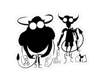 Halet and Trah ghost sticker