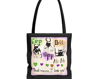Monster Illustration Tote | 'That Means I Love You'