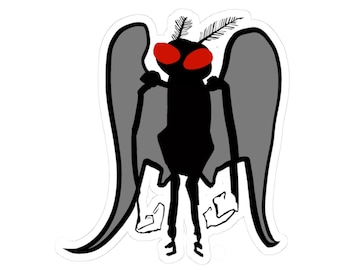 Mothman Cryptid_klistermärke