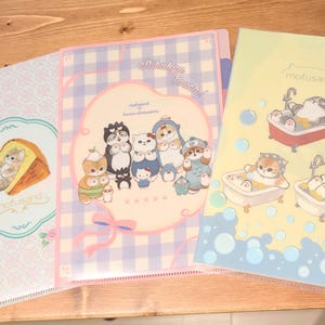 Mofusand Cat A5 File Folder 3 Pockets, Mofusand x Sanrio