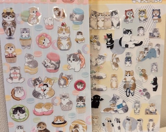 Mofusand Clear Stickers | Made in Japan