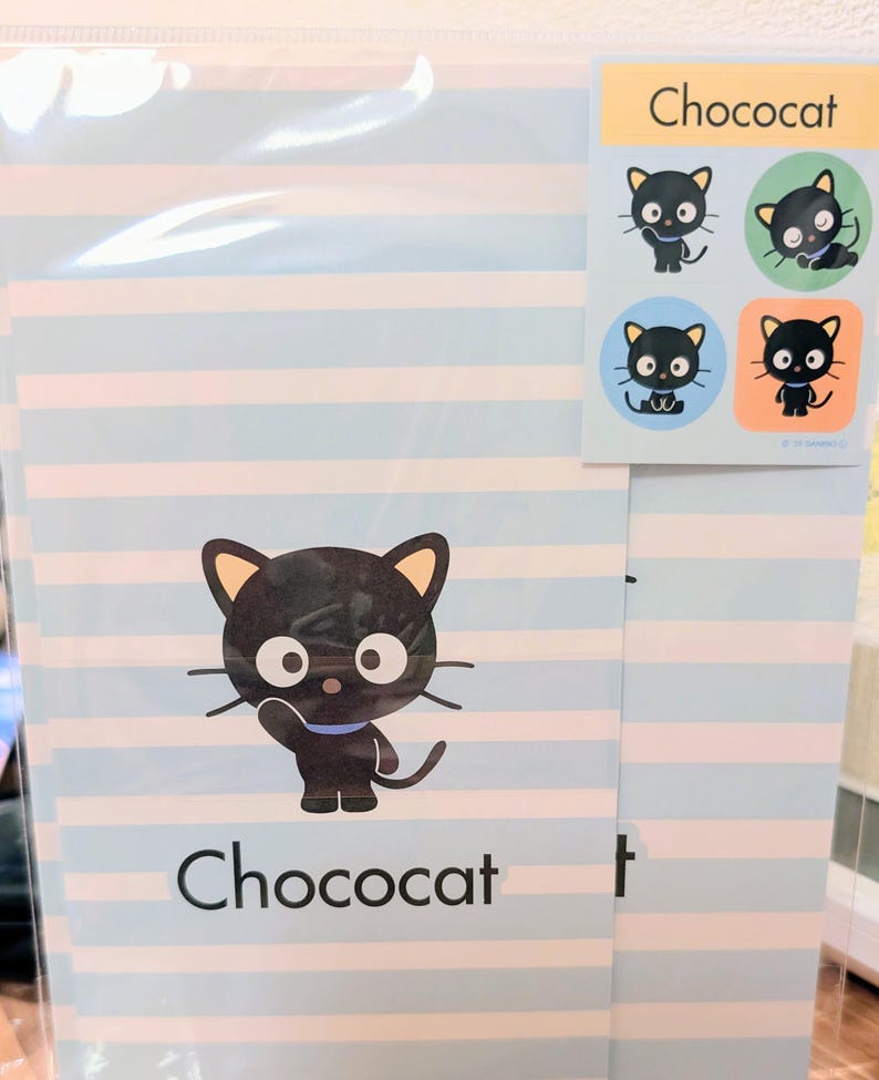 Chococat Letter Set, Mini Memo Pad - Etsy