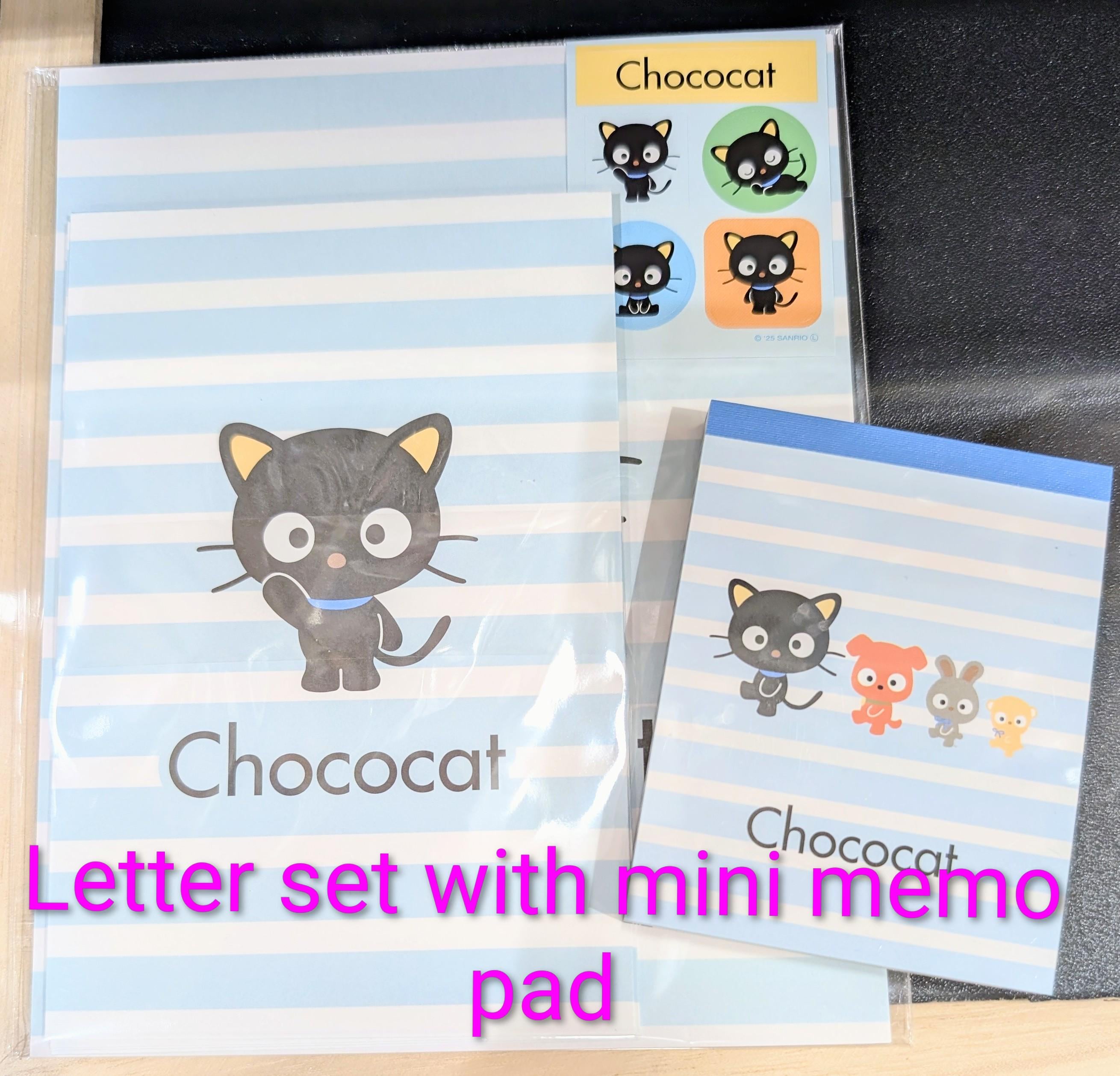 Chococat Letter Set, Mini Memo Pad - Etsy