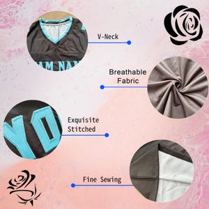 Camiseta de fútbol personalizada con nombre y número para hombres, mujeres y jóvenes, uniforme deportivo personalizado, regalos de Navidad. imagen 6