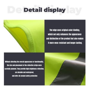 Custom Safety Vests, High Visibility Vests, Personalized Printed Your Logo Name Text Company Work Vest, Reflective Workwear for Men Women image 9