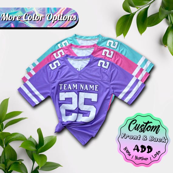 Personalized Football Jersey Shirt, Custom Number Football Team Jersey Uniform, Custom Streetwear Jersey For Kids & Adult Football Fans