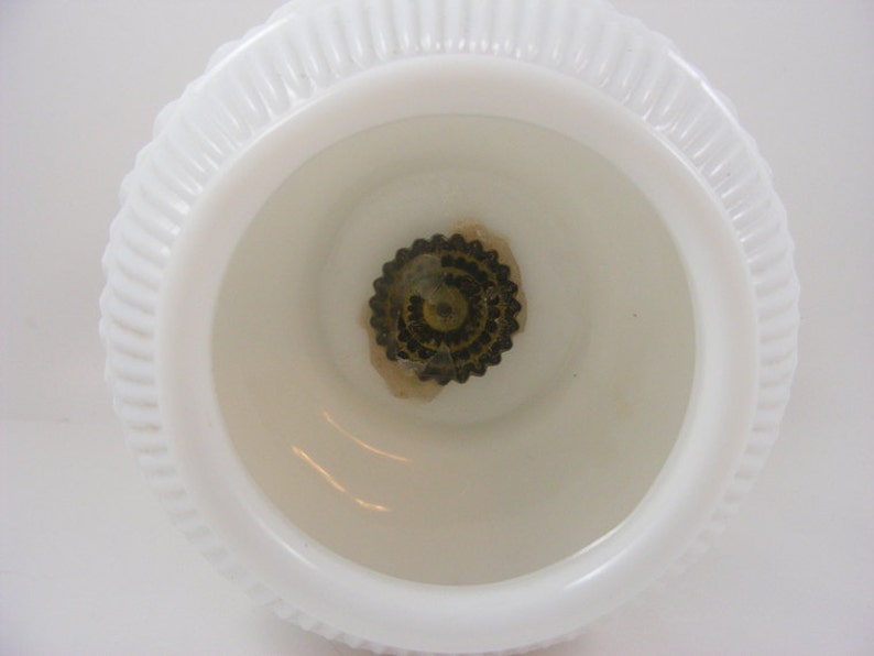 Vintage Milk Glass Lamp Body Replacement Part Double Globe Etsy