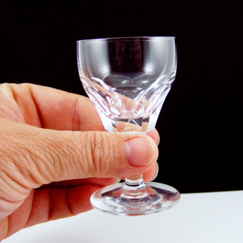 Crystal Cordials Stuart of England Aperitif Glasses Vintage Stemware