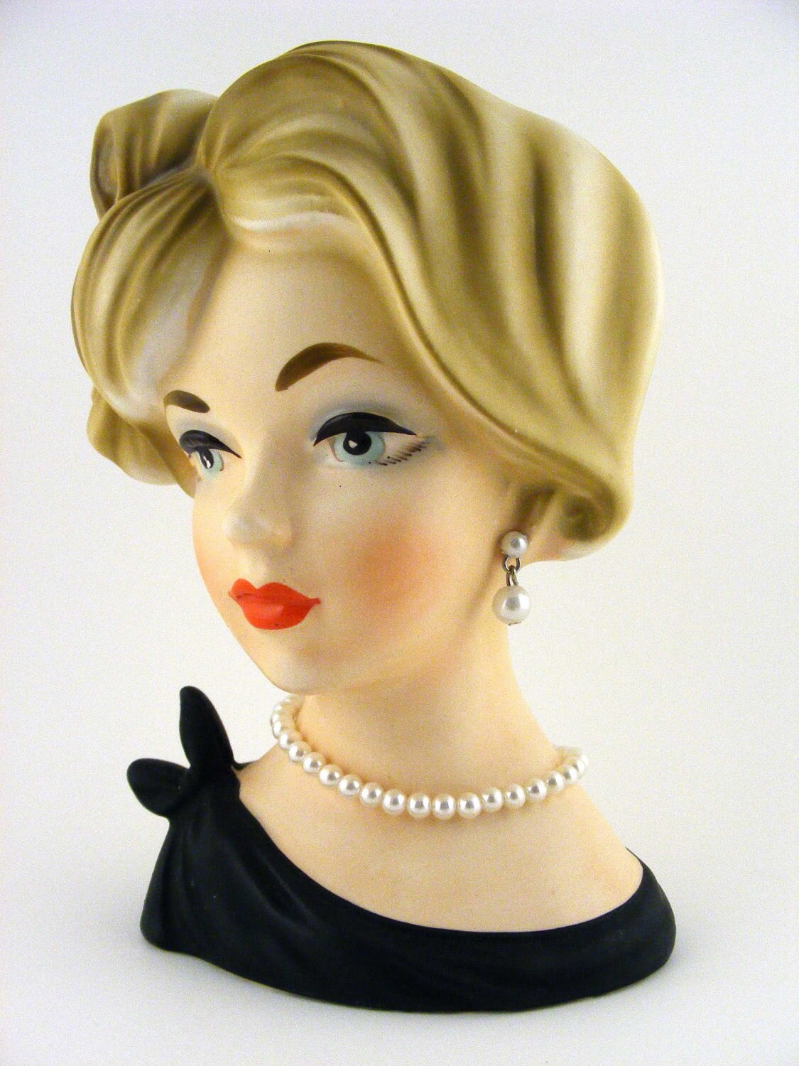 Vintage Lady Head Vase Napcoware C7293 Etsy