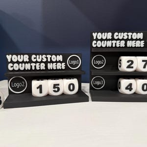 Custom Counter | Personalized 3D Printed Number Tracker | Unique Display for Goals, Milestones, Events & Achievements