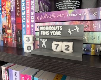 3D Printed Workout Tracker: Fitness Counter with Number Cubes
