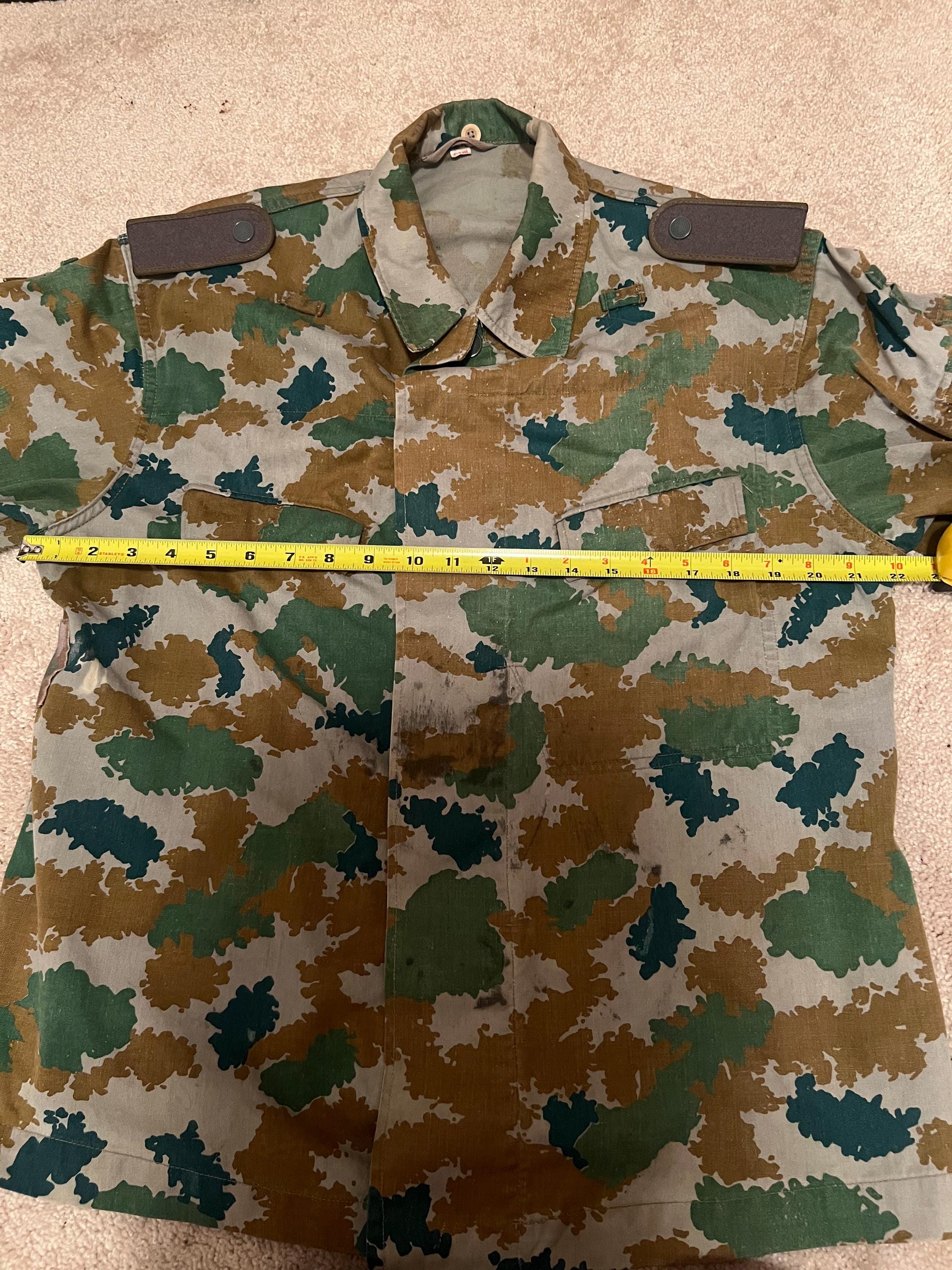 60s 【East Germany Army Blumentarn Camo】 FOR SALE: SOLD🔥Rate 60s East German NVA Blumentarn Camo